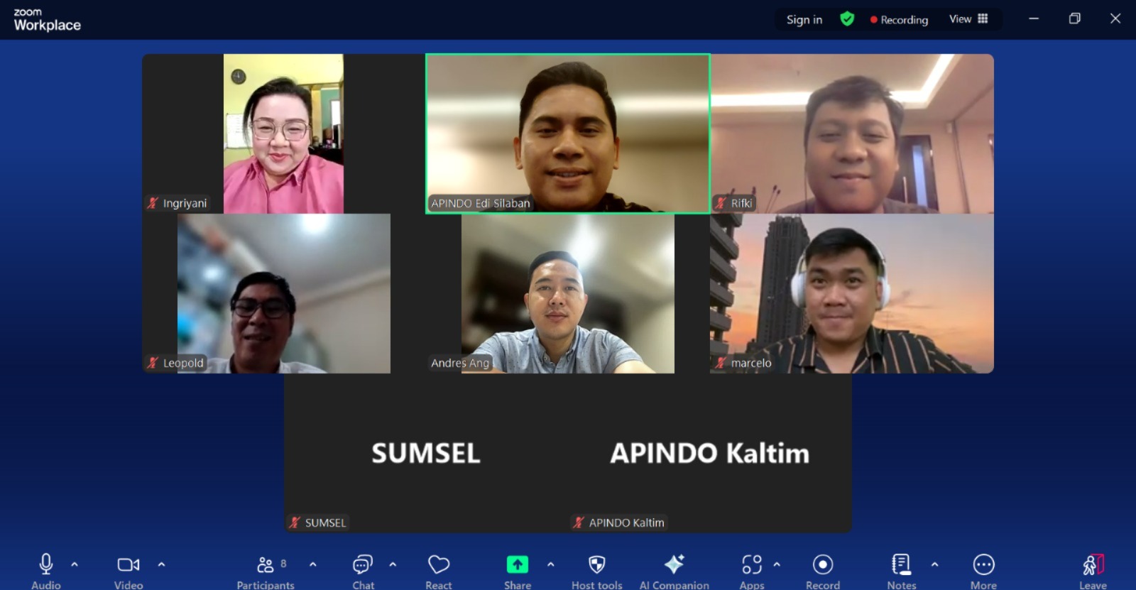 APINDO Gelar Pelatihan Aplikasi Membership Batch 2 untuk DPP Sumsel, Sulteng, dan Kaltim