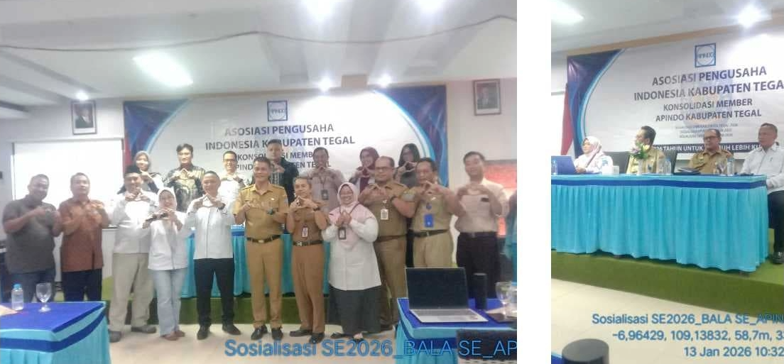 Sosialisasi SE2026 dalam Konsolidasi Member APINDO Kabupaten Tegal